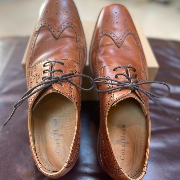 Men's Cole Haan Nike Wing Tip Dress Shoes 13 - Picture 3 of 6